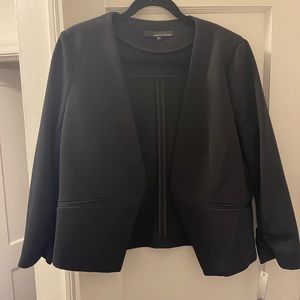 Amanda + Chelsea black textured blazer